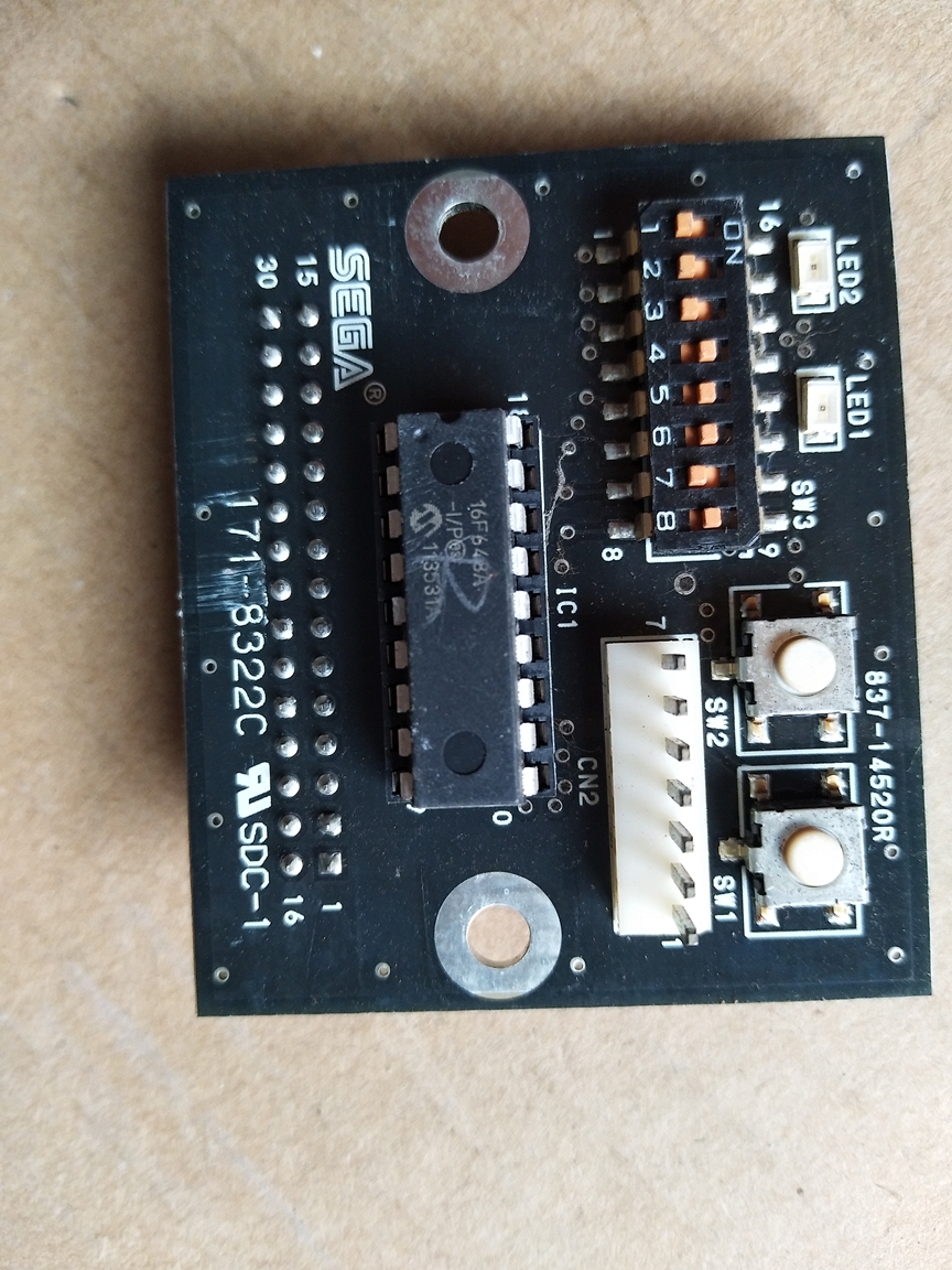 A SAGA game interface board 171-8322C 837-14520R
