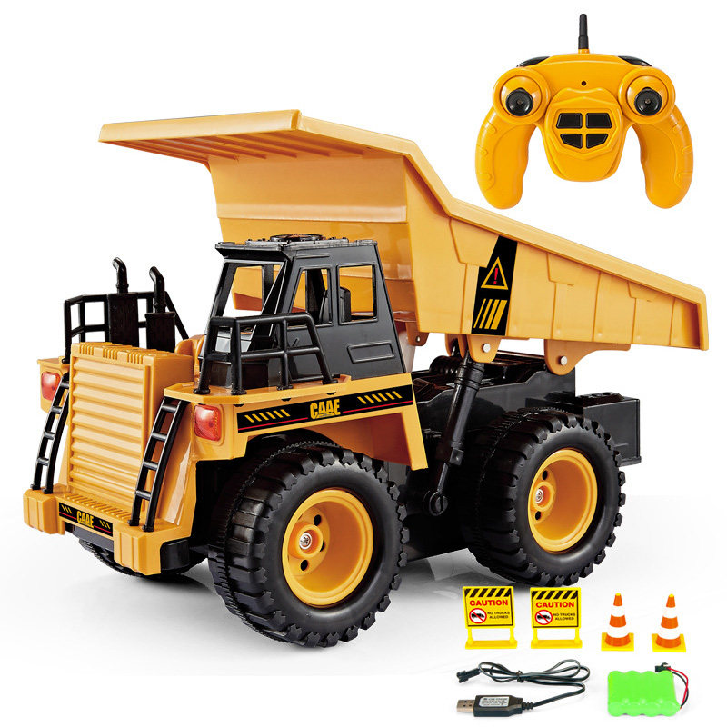 Remote control truck Big truck Simulation dump truck Transporter Off-road vehicle engineering car Toy dump truck model boy