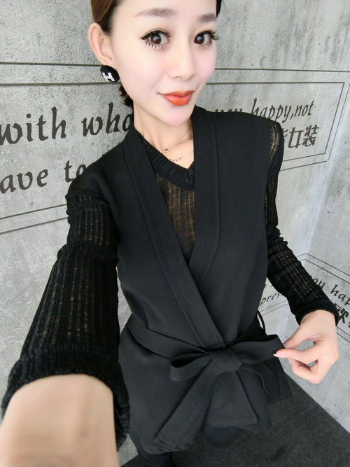 Áo ga Âu 2018 nữ mùa thu mới vest nữ thời trang Hàng hóa châu Âu Áo mỏng và đơn giản bên ngoài áo cardigan thủy triều áo khoác nữ cao cấp