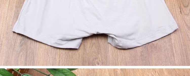 Po đáng tin cậy Louis boxer quần lót M 100% cotton single bông Straight eo eo rộng mép thấm rắn quần lót cạp cao