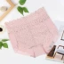 Quần jean nữ cao eo ren không có dấu vết cotton thoáng khí thoải mái quần short gợi cảm túi đeo hông Eo cao