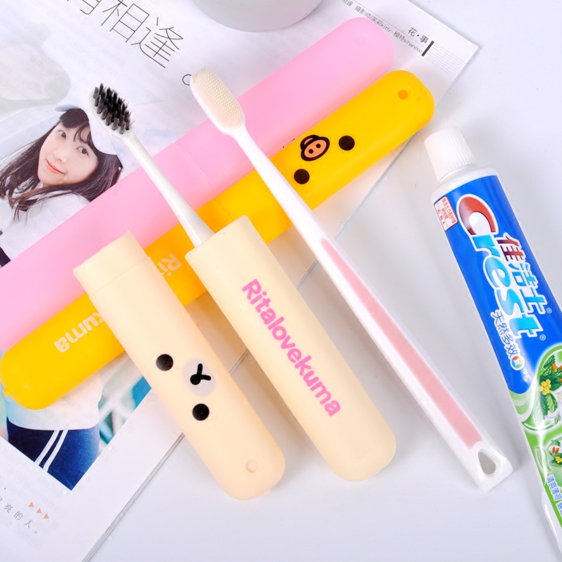 Creative Cartoon Travel Portable toothbrush box toothbrush containing box teeth protective case bathroom tooth protective sheath-Taobao
