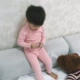 宝 家 Bộ đồ lót trẻ em mới cho trẻ em bằng vải cotton dày cho bé trai bộ đồ ngủ trẻ em
