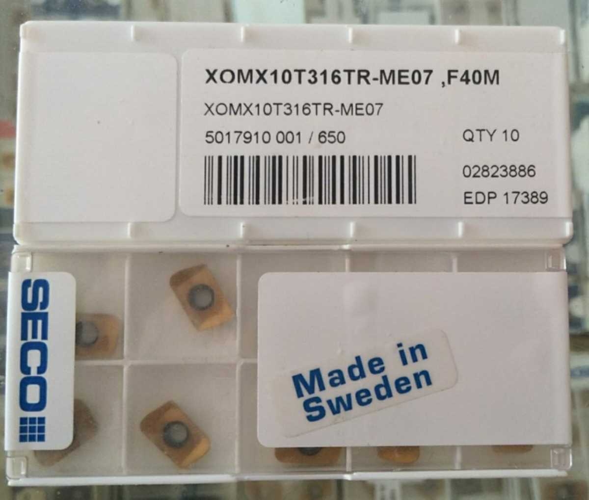 SECO Inserts XOMX10T316TR-ME07 F40M New SECO Swedish SECO Milling Inserts