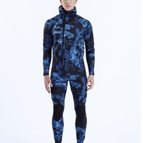 3-7mm surf plus velvet front zipper one-piece waterproof cold-proof warm and wear-resistant winter diving suit fishing and hunting