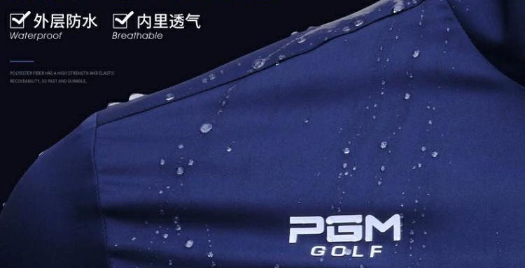 Thu đông mới! PGM Golf Quần áo chắn gió ấm