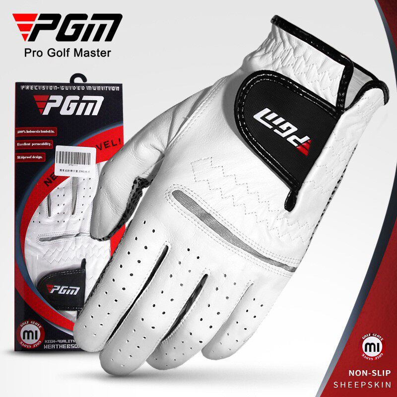 PGM golf gloves men's leather sheep gloves are skid and breathable single left and right hands