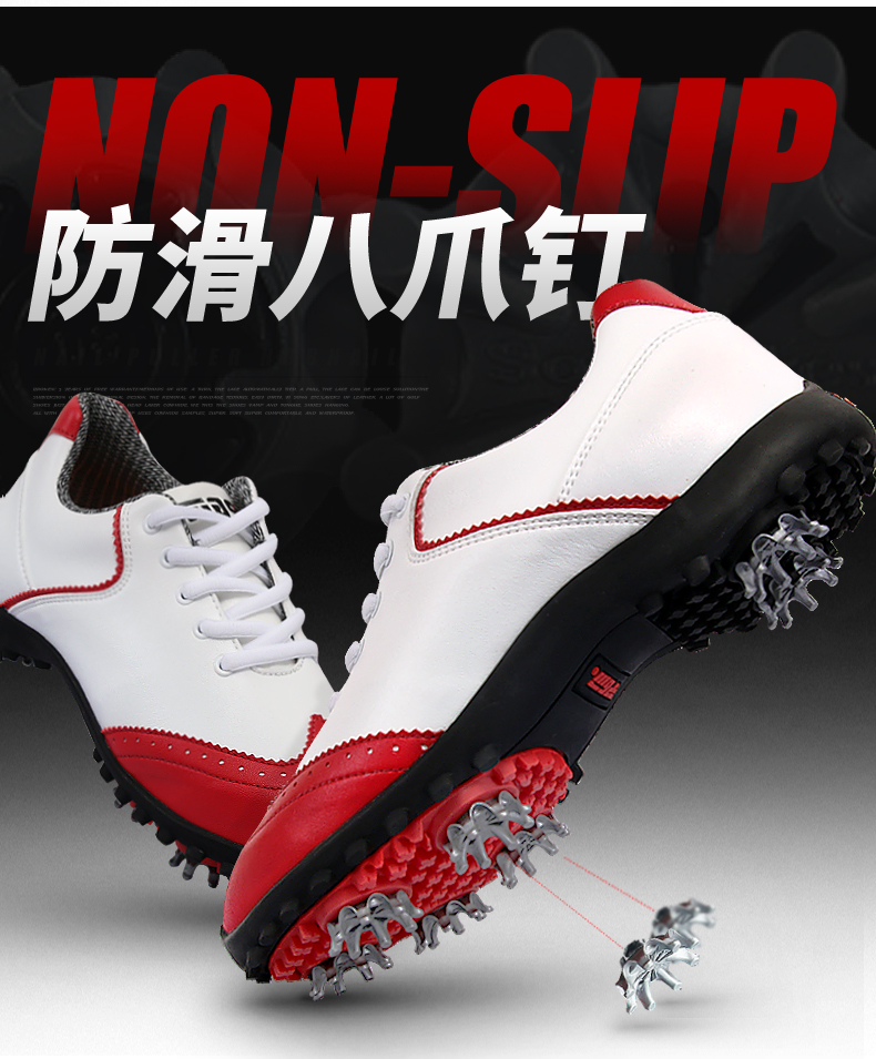 Mới! PGM đích thực golf giày ladies phần gió Anh không thấm nước sợi nhỏ hoạt động da nail duy nhất bộ gậy golf