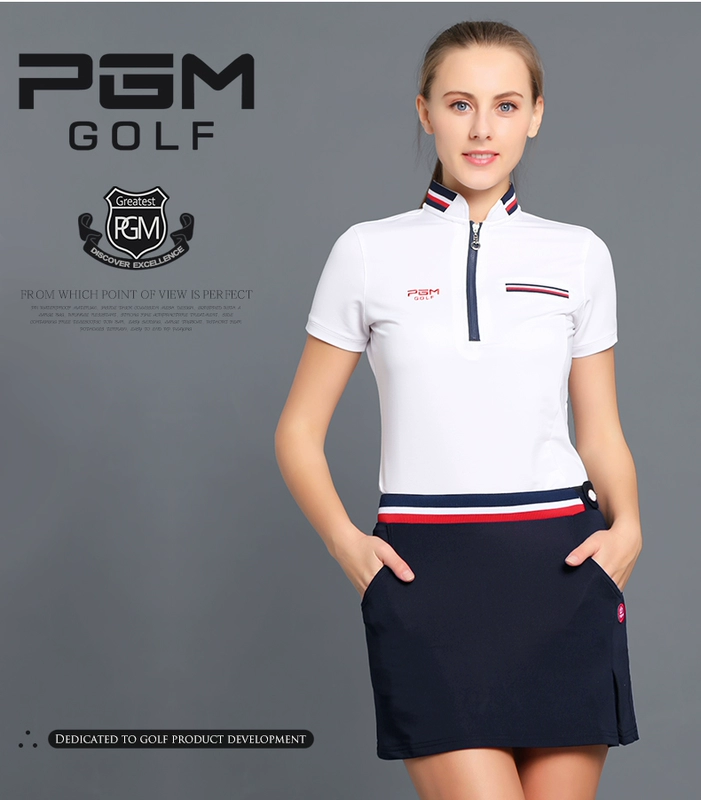 Mới! PGM golf trang phục nữ golf T-Shirt áo sơ mi ngắn tay mùa hè thoải mái thở