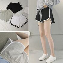 Harajuku wind Korean tide loose elastic band super high waist female summer a thin sweatpants shorts