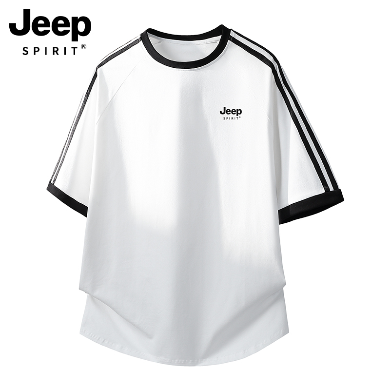 Jeep Pure Cotton Short-Sleeved T-Shirt for Women 2026 New Summer White Loose Sports Quick-Drying Super Nice Thin Top