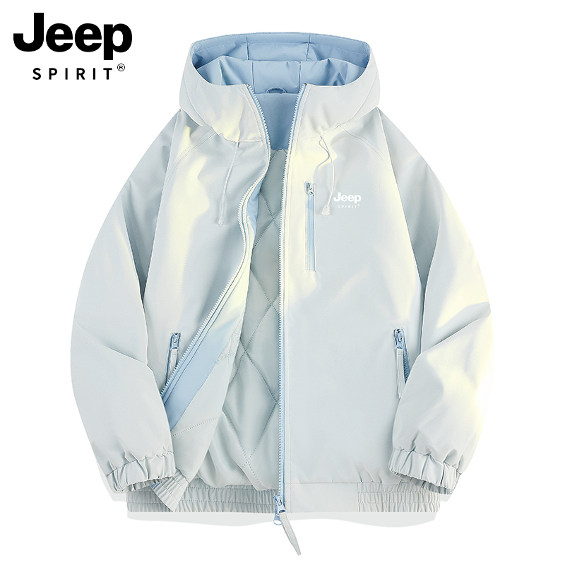 Jeep Women's Winter Cotton Jacket 2026 New Style Petite Windbreaker for Middle School Students, Very Stylish and Warm Padded Thin Coat