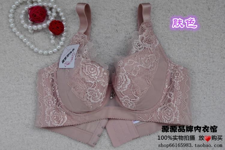 Mùa hè không siêu mỏng áo ngực ngực lớn thu nhỏ sexy ren áo ngực womens đồ lót đầy đủ bao gồm cốc xốp.