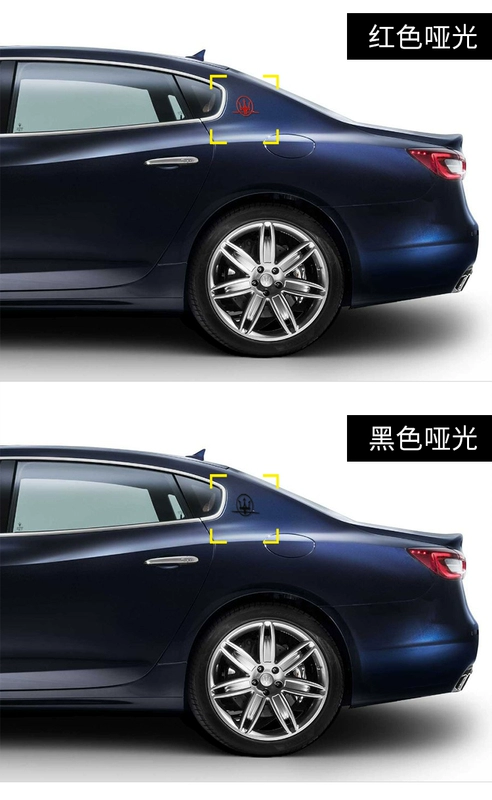 tem dán xe oto Nhãn xe Maserati SQ4 Post -Tail BID Chủ tịch Gobili sửa đổi Logo Front Marking Side Standard Nhãn dán nhãn tiếng Anh decal dán xe ô to tải tem dán sườn xe ô to 7 chỗ