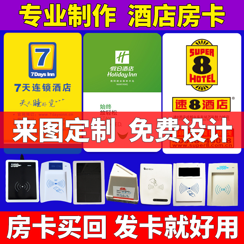 Hotel Room Card Induction Card Making Guesthouse Door Lock Carmen Card Chip Card Rental Apartment Door Card Crypto Card Customization