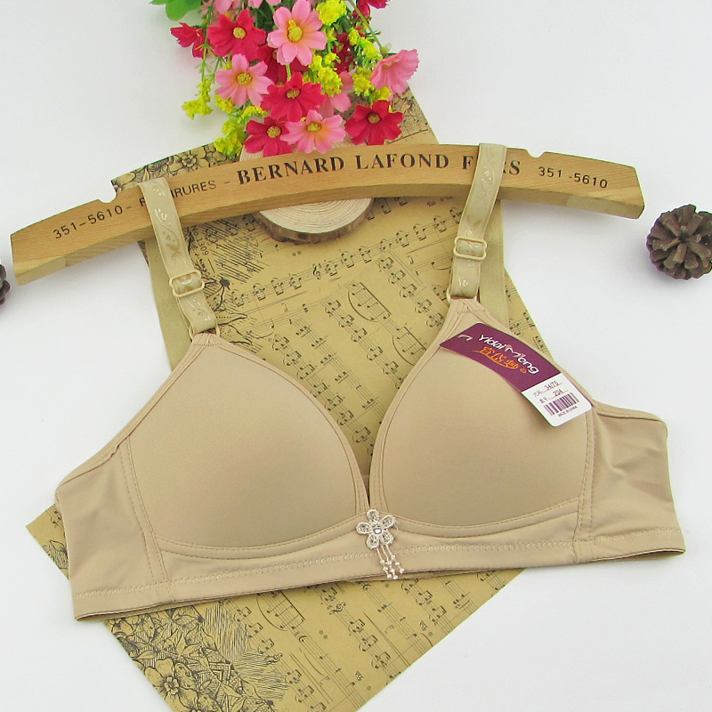 Authentic 204 Yimeng Dream Bra Không có vòng thép mềm mịn khuôn cốc áo ngực phụ nữ trung niên không xương ba mảnh đồ lót đồ lót nữ