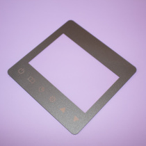 Silk screen mirror button LOGO gray background transparent display tempered glass Home smart switch panel glass