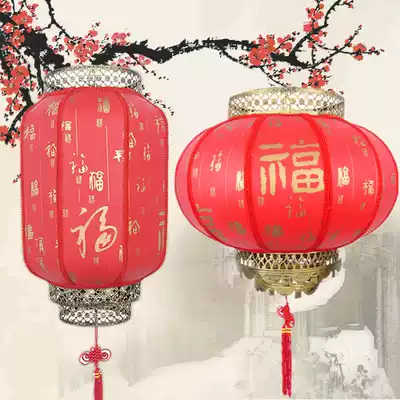 Sheepskin lantern outdoor waterproof advertising lantern wedding Red Lantern Chinese antique lantern winter melon Lantern