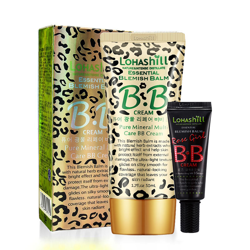 South Korea lohashill dew Korean cheetah fashion BAO WEN pure mineral BB cream 50ml concealer
