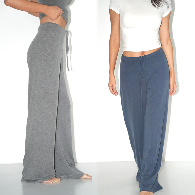 Welld Butter Series! Super Soft and Drapey, One-Piece, Side-Seamless, High-Waisted Drawstring Sweatpants Welld Butter Series! Super Soft and Drapey, One-Piece, Side-Seamless, High-Waisted Drawstring Sweatpants