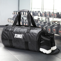 Wet and dry separation fitness bag mens light leisure training sports bag portable shoulder crossbody travel cylinder swimming bag