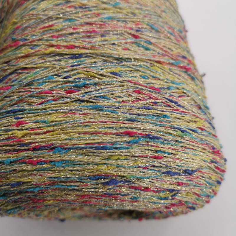Da Zixia Guang Duan Cai Jiezi Yarn, Woolen Yarn, Tweed Fabric Knitting, F3-260905