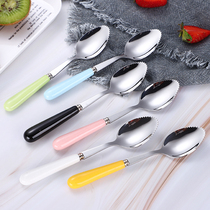 Childrens tableware Baby scraping apple puree spoon set Baby auxiliary food spoon Ceramic scraping fruit puree tool artifact