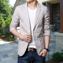 2018 autumn and winter suit mens Korean version handsome slim free iron mens small suit mens youth casual single west plus size