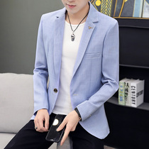 Young mens suit jacket 2020 spring and Autumn new mens Korean casual small suit men plus size mens singles west tide