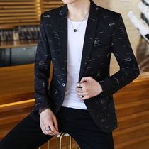 Suit Mens casual Korean slim single top young handsome thin small suit Student suit male coat tide