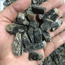 Teaching and research geological rock mineral specimen crystal natural magnesium tourmaline brown black tourmaline 100g