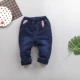 Min Peng mùa đông mới cho bé gái denim quần độn đệm mềm mại 1-3 tuổi 2 quần trẻ em để giữ ấm chân váy bò bé gái 