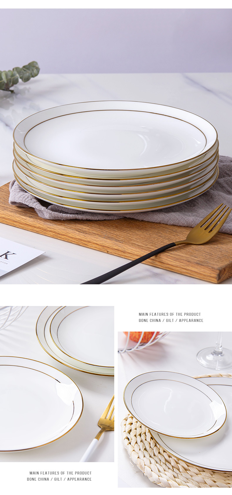 Dish Dish Dish household jingdezhen ceramic Dish west fruit bowl set up up phnom penh ipads porcelain tableware plate suit ipads plate