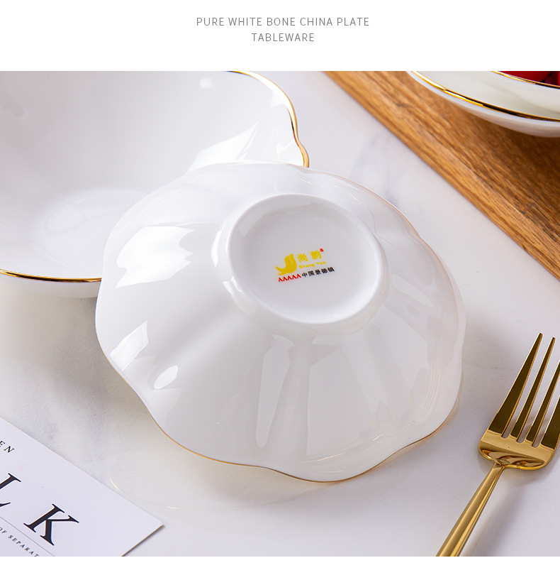 Up Phnom penh lace ipads porcelain plate round creative special - shaped deep dish of jingdezhen ceramic dish dish dish subnet configures during the quotation