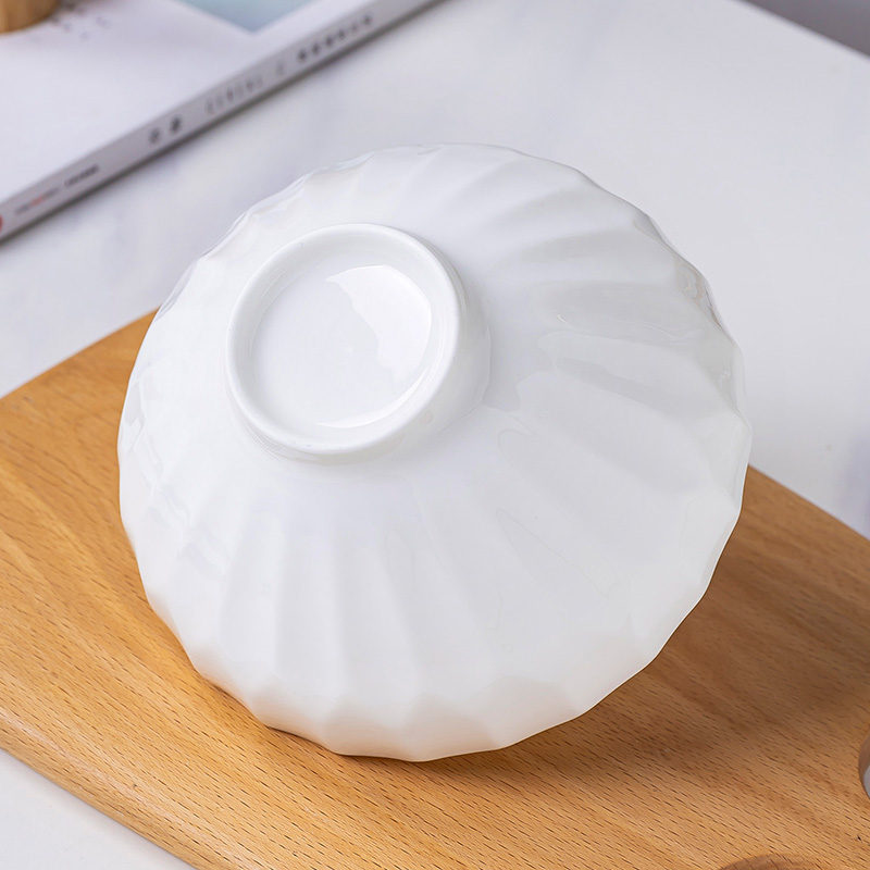 Jingdezhen white ipads China creative style crystal small bowl of household ceramic bowl of rice bowl large ipads China for the job