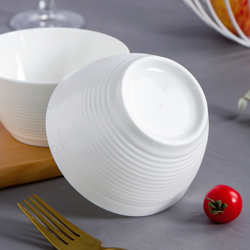 Jingdezhen porcelain ipads white bowl thread creative household rainbow such use ceramic tableware ou wining new rice bowls
