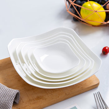 Deep plate shangyun bone porcelain dining plate