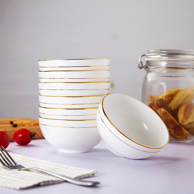 Up Phnom penh table jingdezhen ipads porcelain tableware by hand paint rainbow such as bowl bowl bowl of Chinese style large soup bowl rice bowls