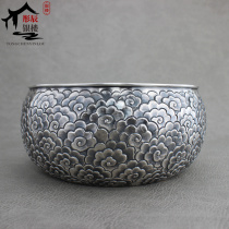 Xiangyun Sterling Silver S999 Fully Silver Handmade Tea Cup Wash Pot Kung Fu Tea Utensils One Large Tea Wash Tea Sea Tea Ceremony