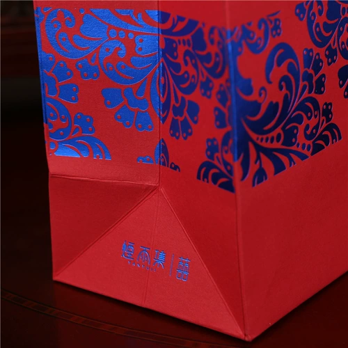 Smoke Rain Ji xixia праздновать сахарную сумку свадебные изделия китайские творческие подарочные пакеты бумага обратно подарочная коробка сахарная коробка сахарная коробка