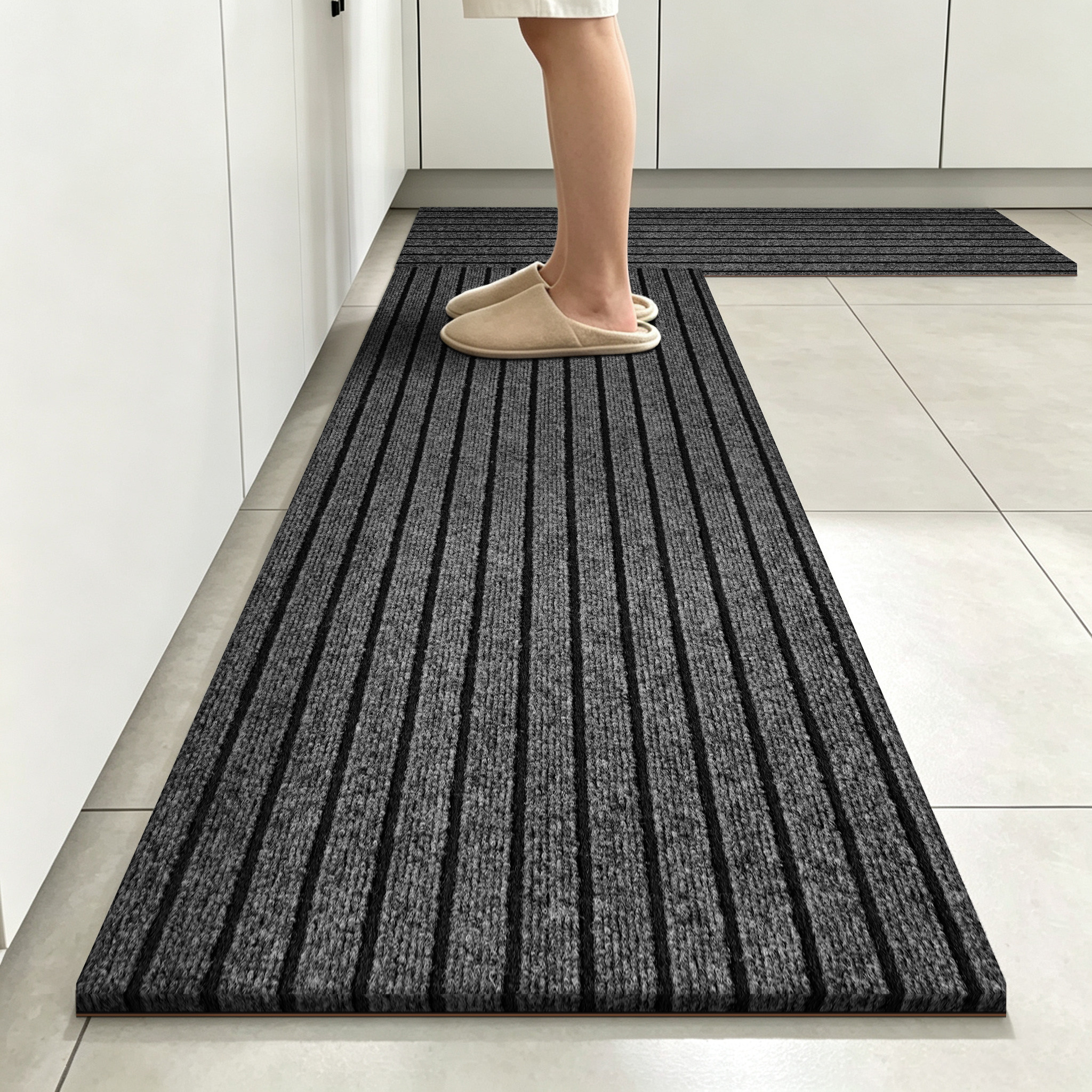 Kitchen anti-oil, anti-fouling, anti-slip and absorbent floor mats