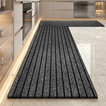 Kitchen floor mats are non-slip and oil-proof, wipeable and wash-free 2026 new carpets can be cut and oil-absorbing foot pads are anti-fouling mats.
