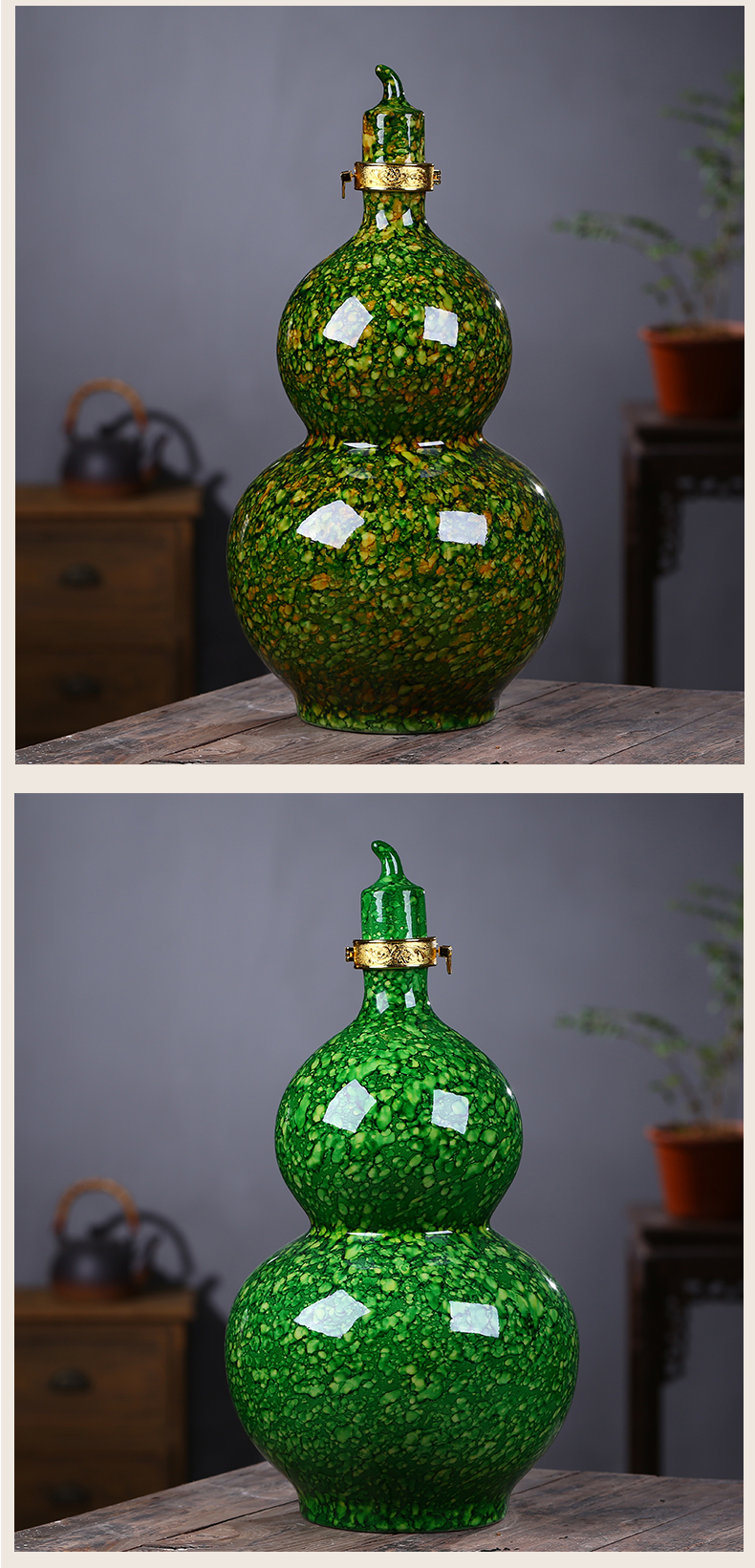 More than 10 jins to jingdezhen ceramic wine bottle is empty jars household seal hip little expressions using bottle bottle wine