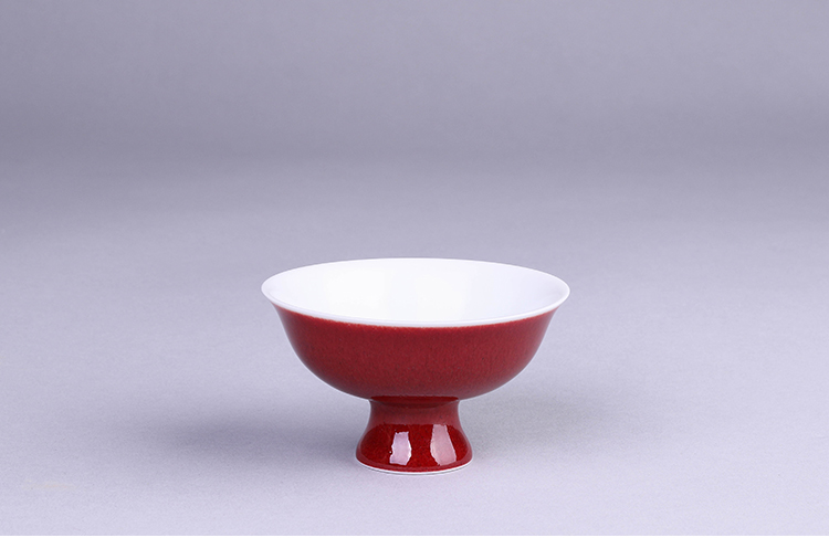 The Master cup of jingdezhen ceramic cups offering red glaze bowl fullness kung fu tea set single cup sample tea cup goblet