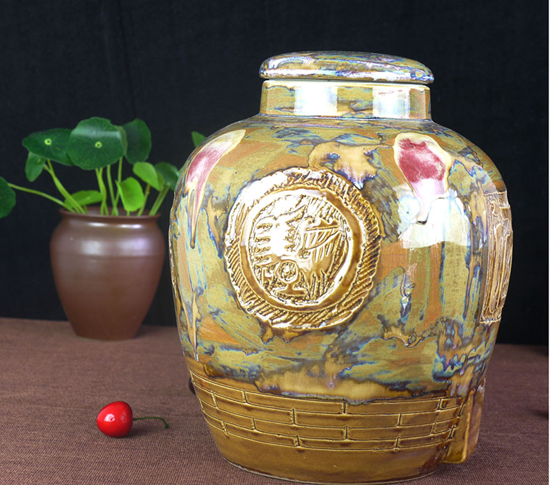 (/50 kg of jingdezhen ceramic bottle wine jar it hip mercifully jars variable glaze its
