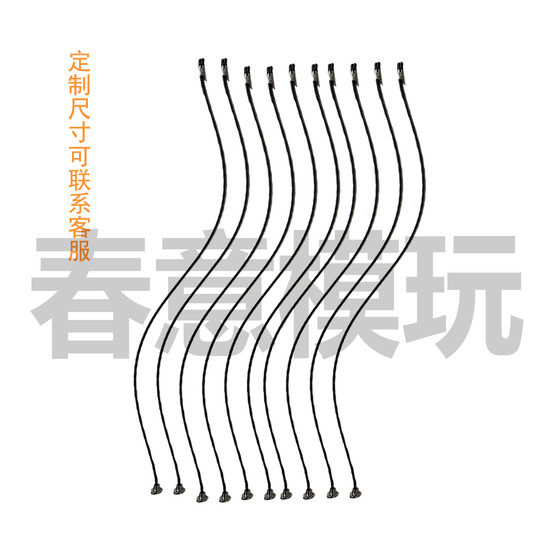 Extra long bendable magnetic clip BJD bracket accessories metal colored clip rubber sleeve welding photography model production