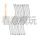 Extra long bendable magnetic clip BJD bracket accessories metal colored clip rubber sleeve welding photography model production