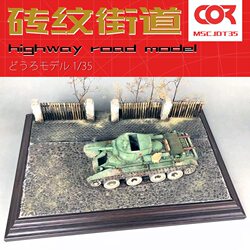 European Street Road Assembly Model Making Sand Table Materials Scene Platform Display Base 1/35