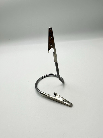 Product Promotion Double-Headed Metal Label Holder, Dessert Shop Pop Advertisement Clip, Silver Note Clip, Bendable Price Tag Clip