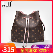 Danxilu brand womens retro printing fashion casual shoulder messenger bag 2019 counter new bucket bag